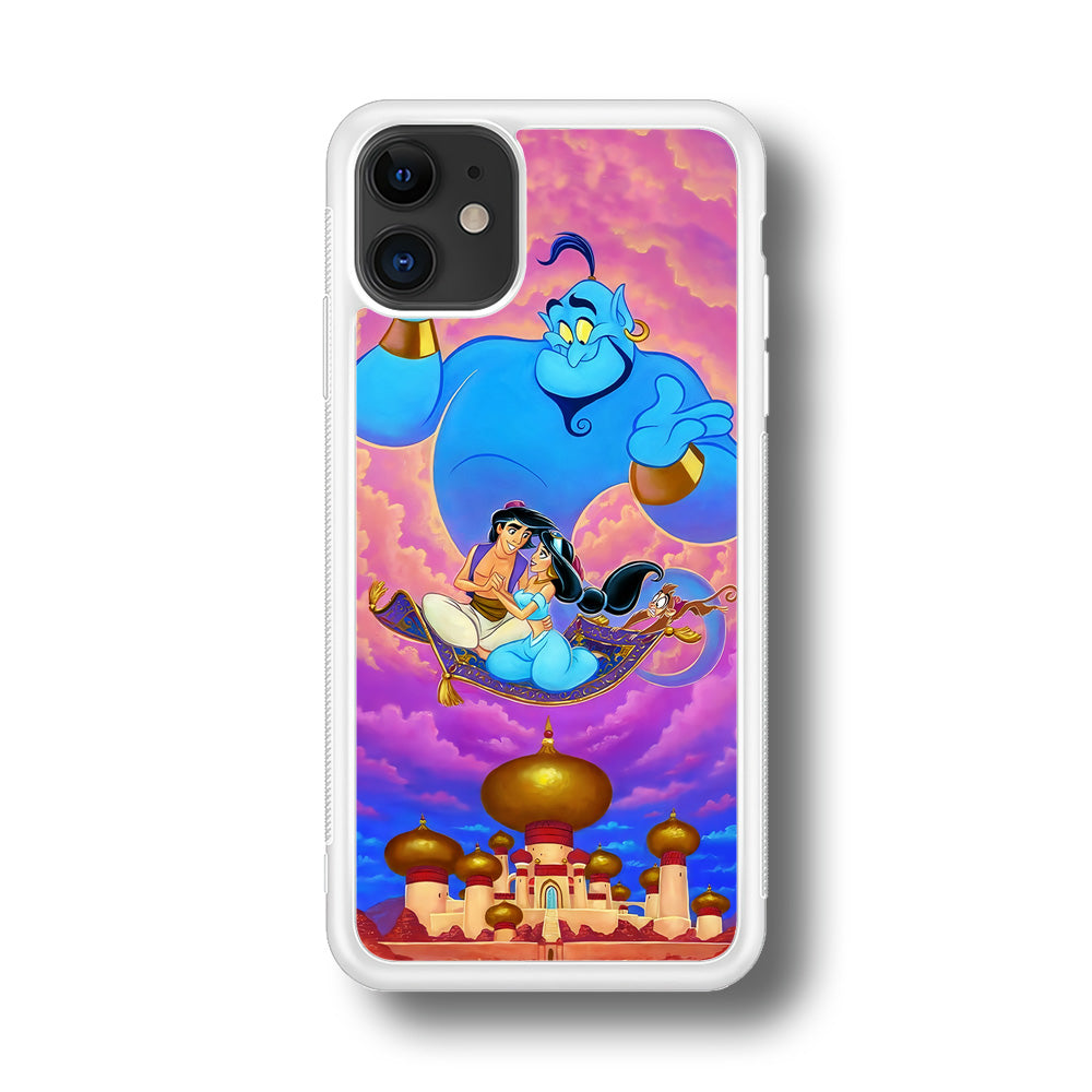 Aladdin & Jasmine iPhone 11 Case-Phone Case-Rubber White (2D Case)-Altracase