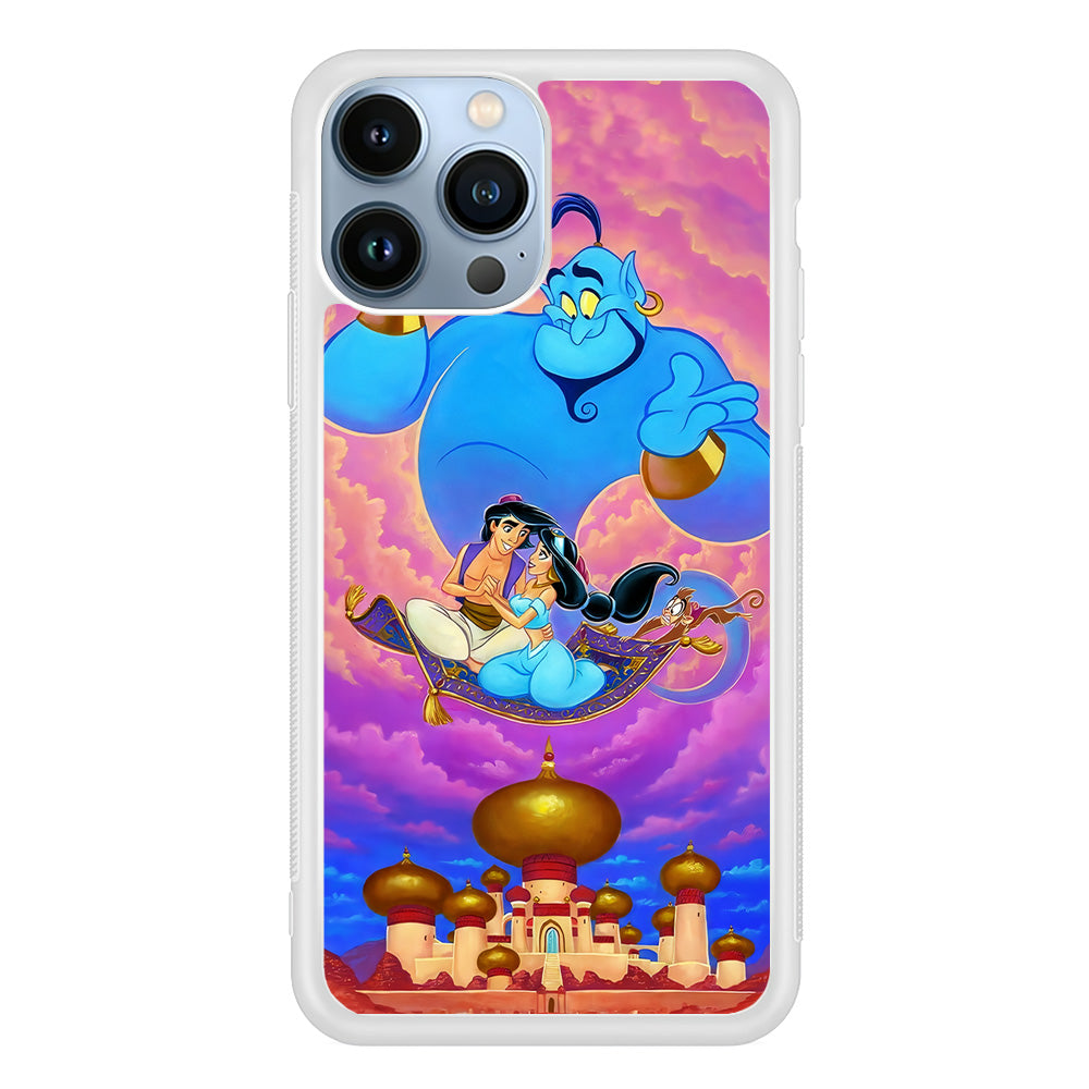 Aladdin & Jasmine iPhone 15 Pro Case-Phone Case-Rubber White (2D Case)-Altracase