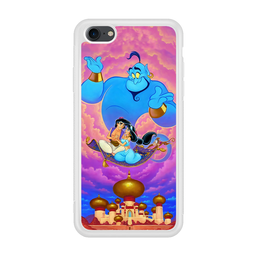 Aladdin & Jasmine iPhone 7 Case-Phone Case-Rubber White (2D Case)-Altracase