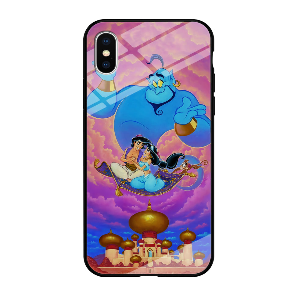Aladdin & Jasmine iPhone Xs Max Case-Phone Case-Tempered Glass Case-Altracase