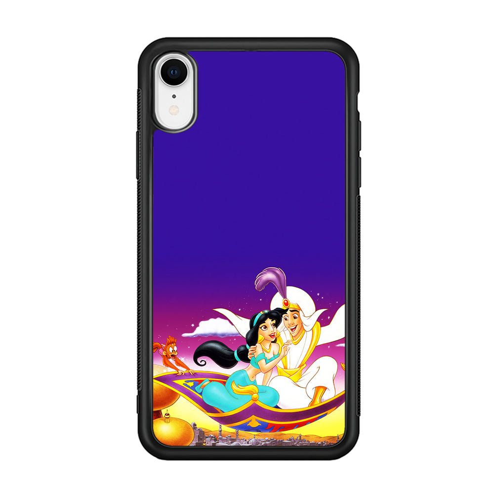 Aladdin on the Magic Carpet iPhone XR Case-Phone Case-Rubber Black (2D Case)-Altracase