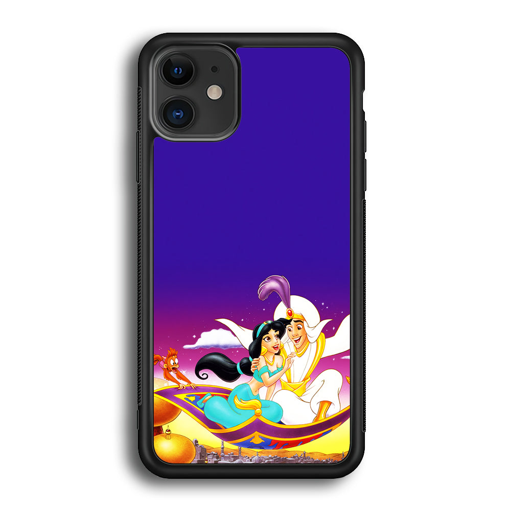 Aladdin on the Magic Carpet iPhone 12 Case-Phone Case-Rubber Black (2D Case)-Altracase