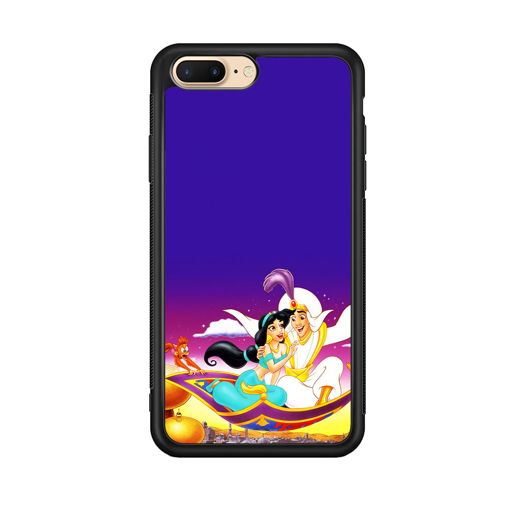 Aladdin on the Magic Carpet iPhone 7 Plus Case-Phone Case-Rubber Black (2D Case)-Altracase