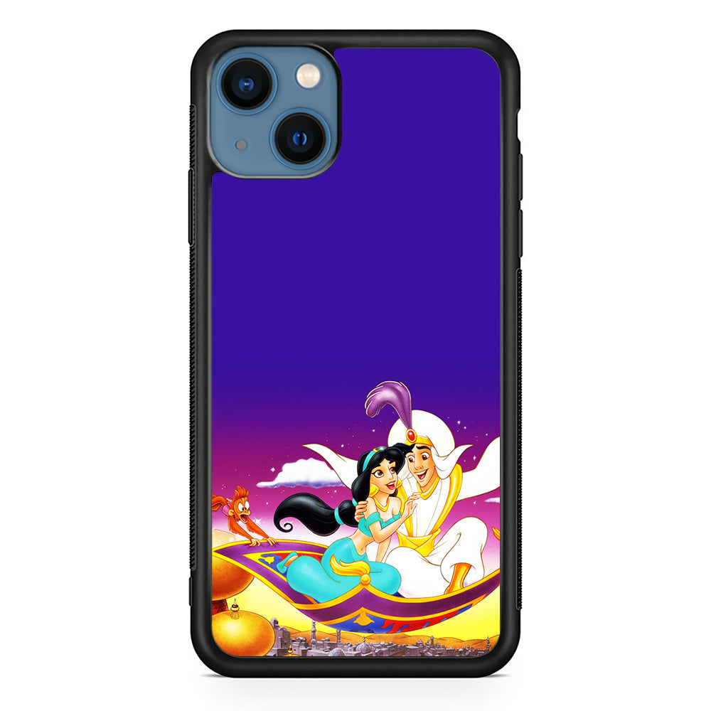 Aladdin on the Magic Carpet iPhone 13 Case-Phone Case-Rubber Black (2D Case)-Altracase