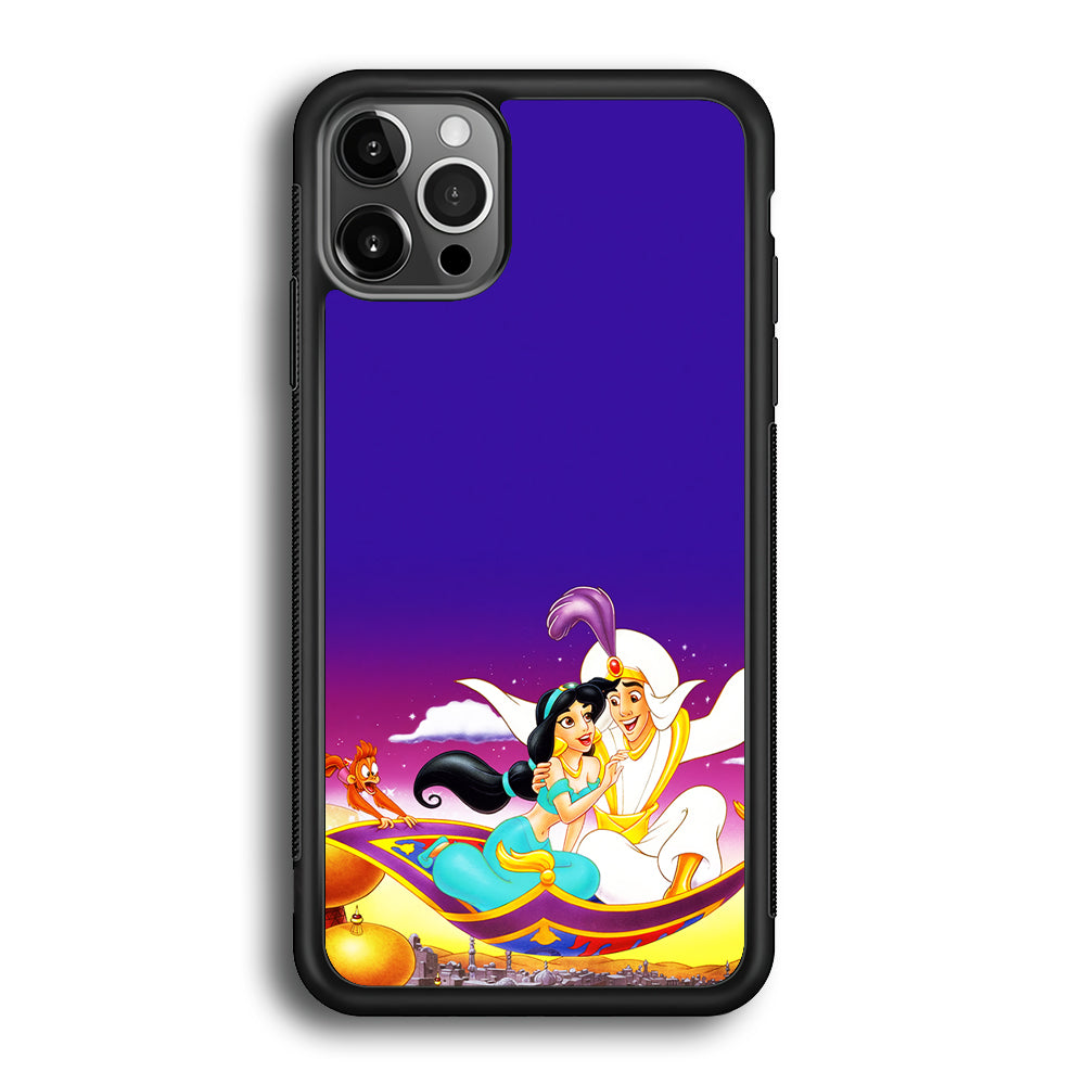 Aladdin on the Magic Carpet iPhone 12 Pro Max Case-Phone Case-Rubber Black (2D Case)-Altracase