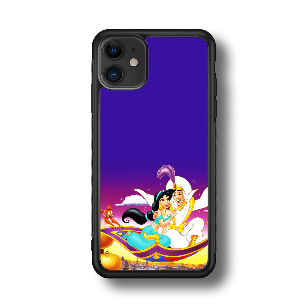 Aladdin on the Magic Carpet iPhone 11 Case-Phone Case-Rubber Black (2D Case)-Altracase