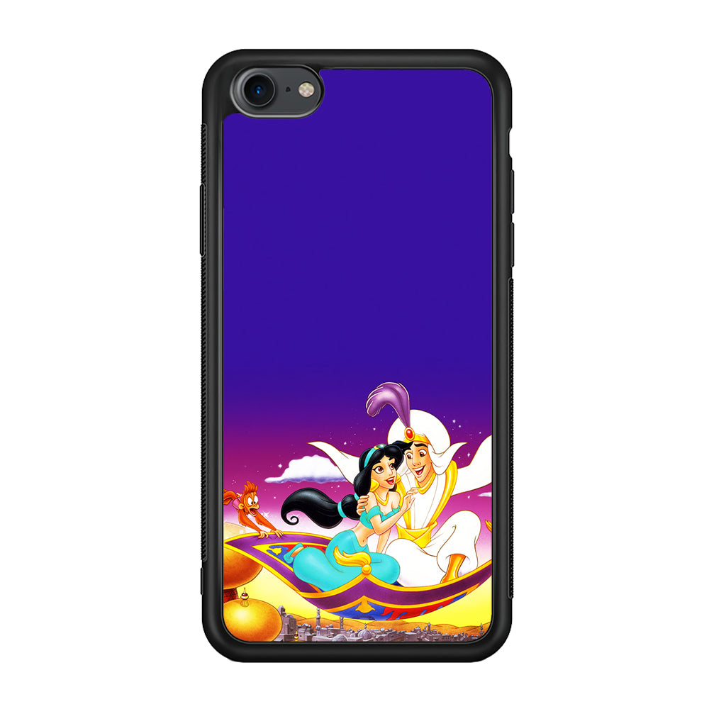 Aladdin on the Magic Carpet iPhone 7 Case-Phone Case-Rubber Black (2D Case)-Altracase