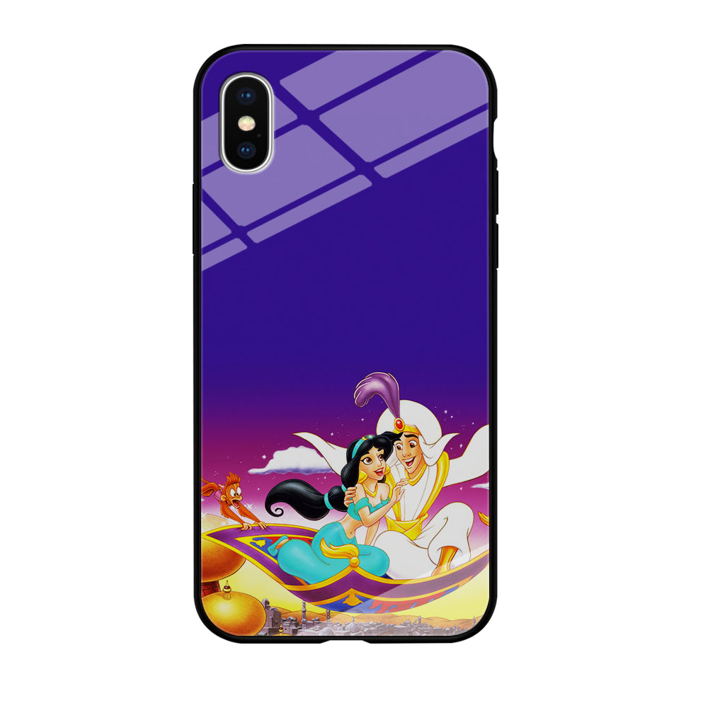 Aladdin on the Magic Carpet iPhone Xs Case-Phone Case-Tempered Glass Case-Altracase
