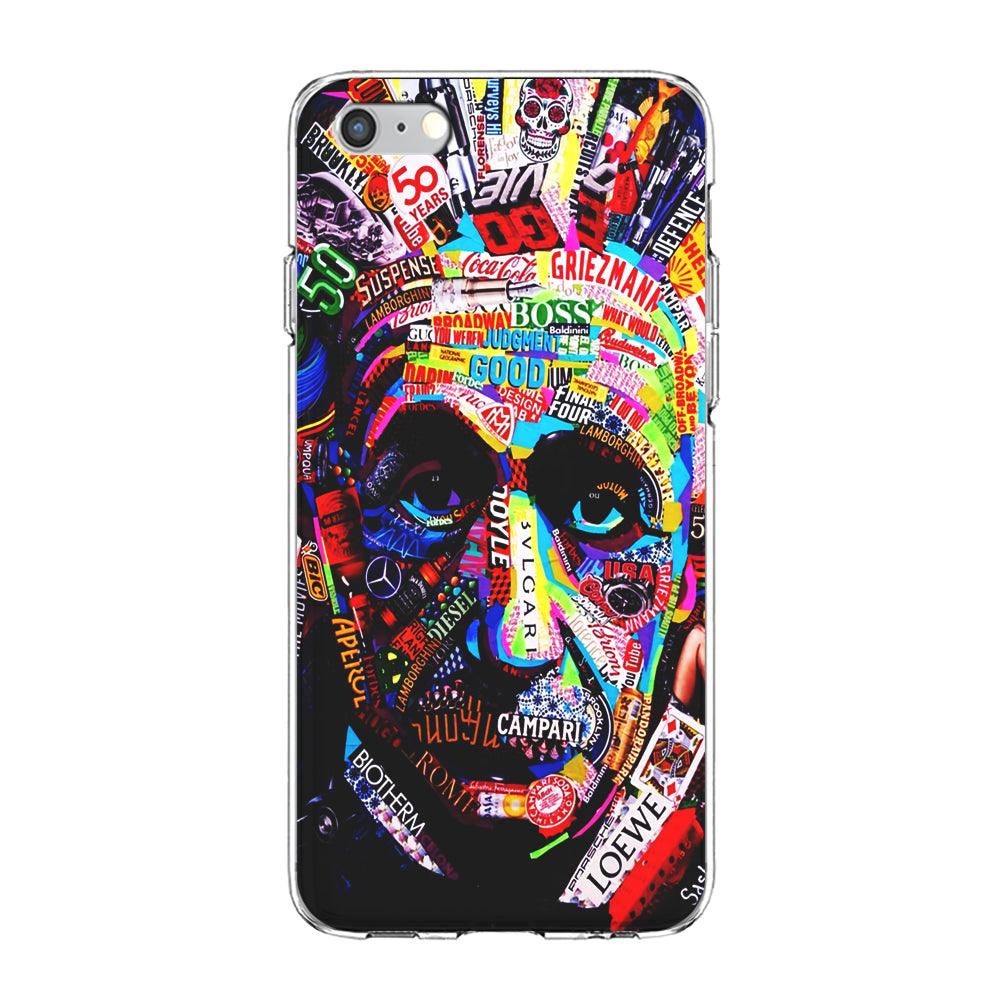 Albert Einstein Abstract iPhone 6 | 6s Case-Phone Case-Clear Soft Case-Altracase