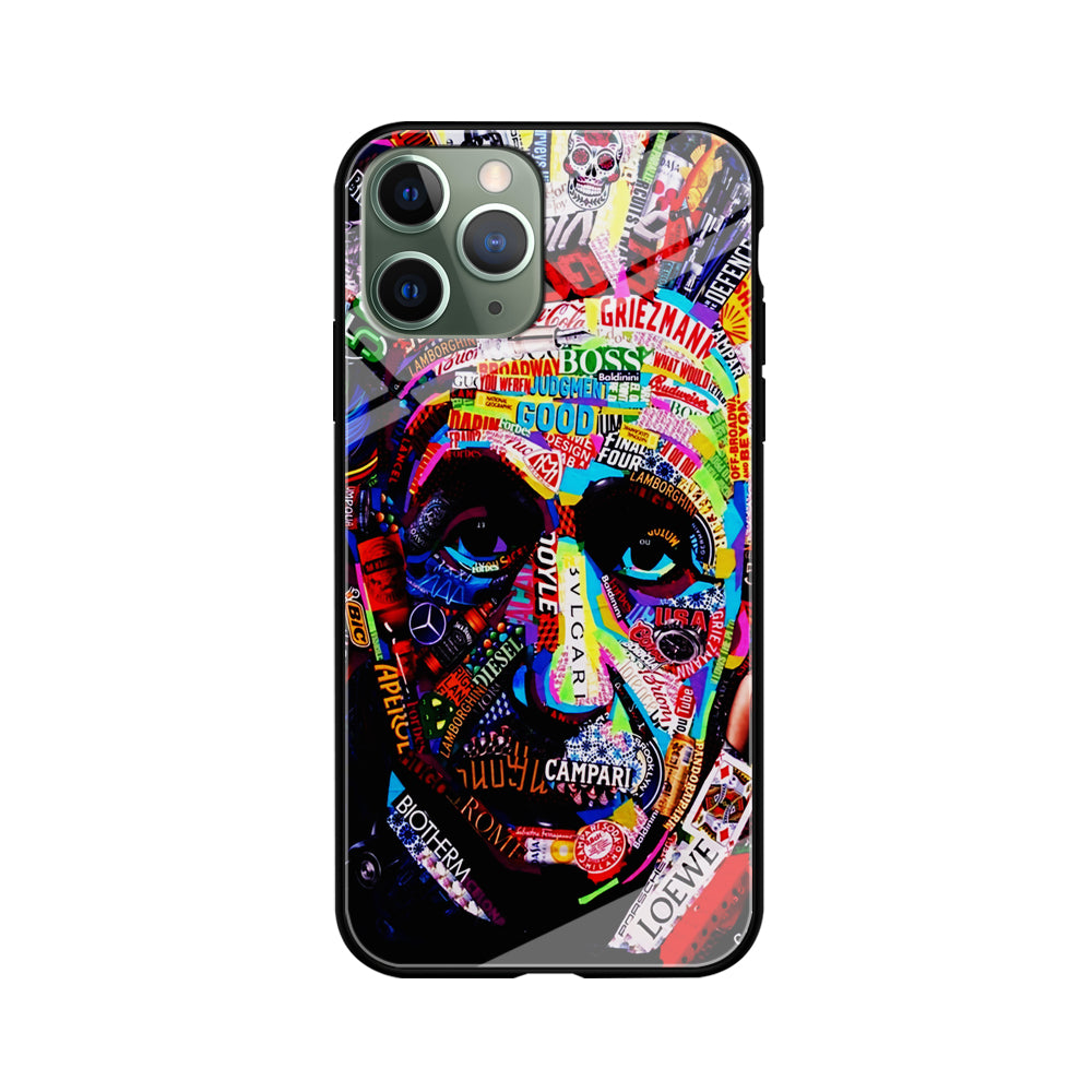 Albert Einstein Abstract iPhone 11 Pro Max Case-Phone Case-Tempered Glass Case-Altracase