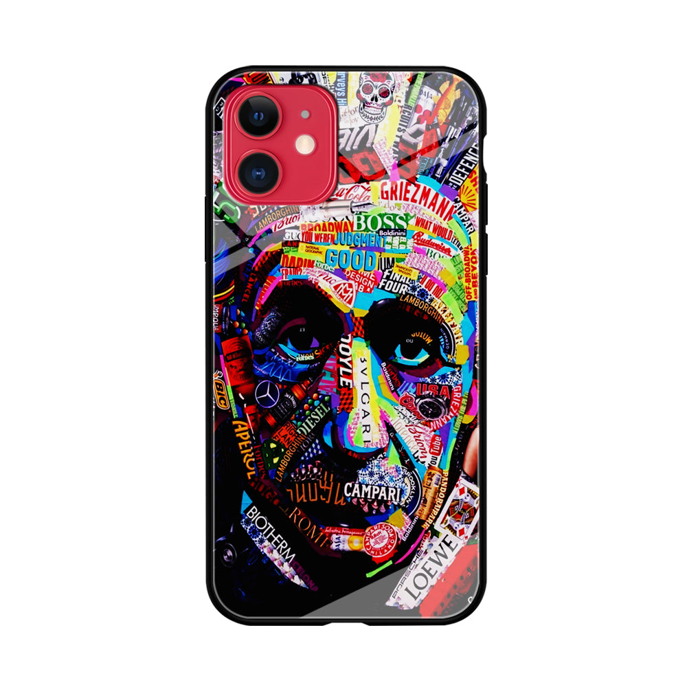 Albert Einstein Abstract iPhone 11 Case-Phone Case-Tempered Glass Case-Altracase