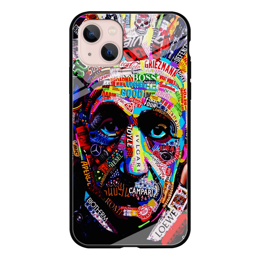 Albert Einstein Abstract iPhone 13 Case-Phone Case-Tempered Glass Case-Altracase