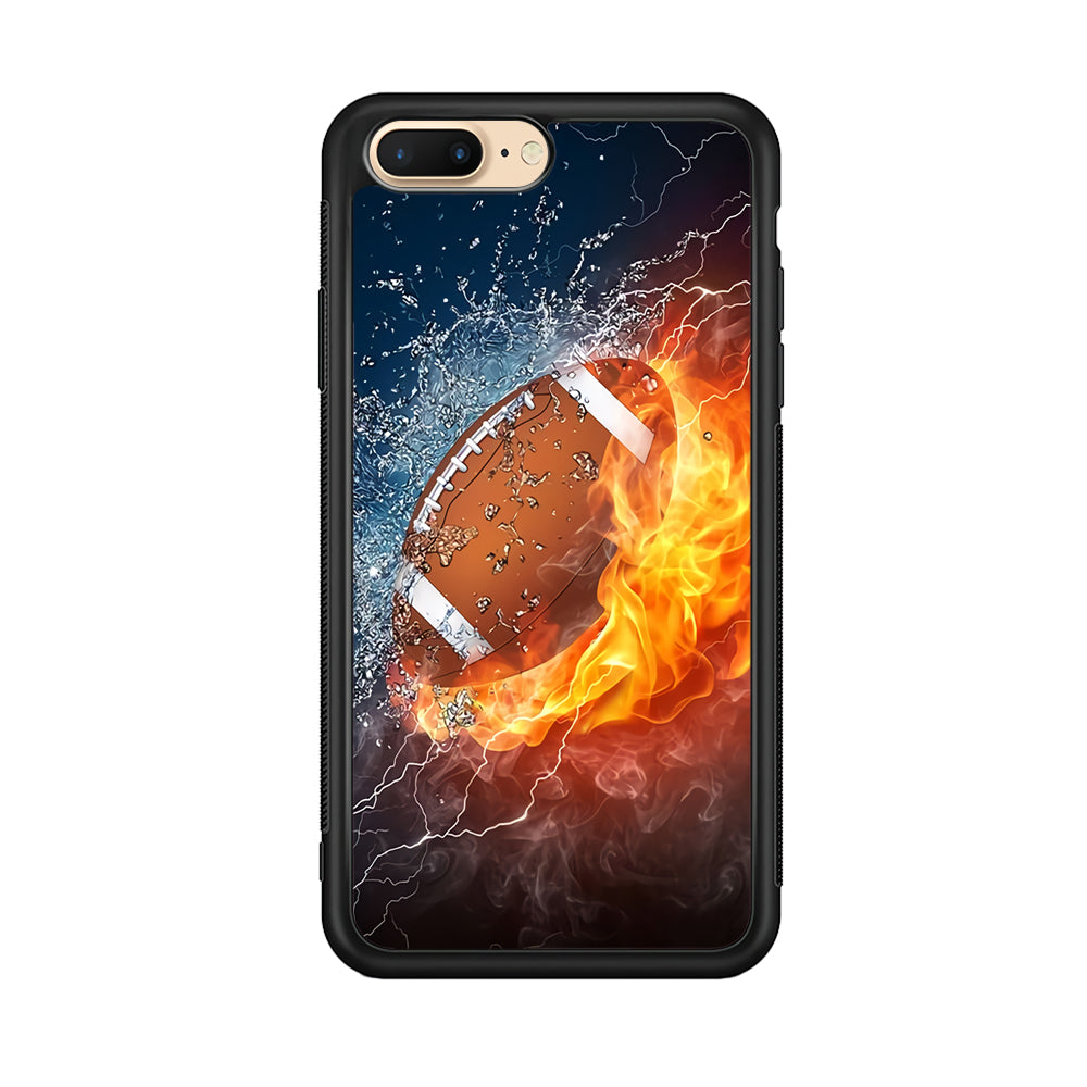 American Football Ball Cool Art iPhone 7 Plus Case-Phone Case-Rubber Black (2D Case)-Altracase