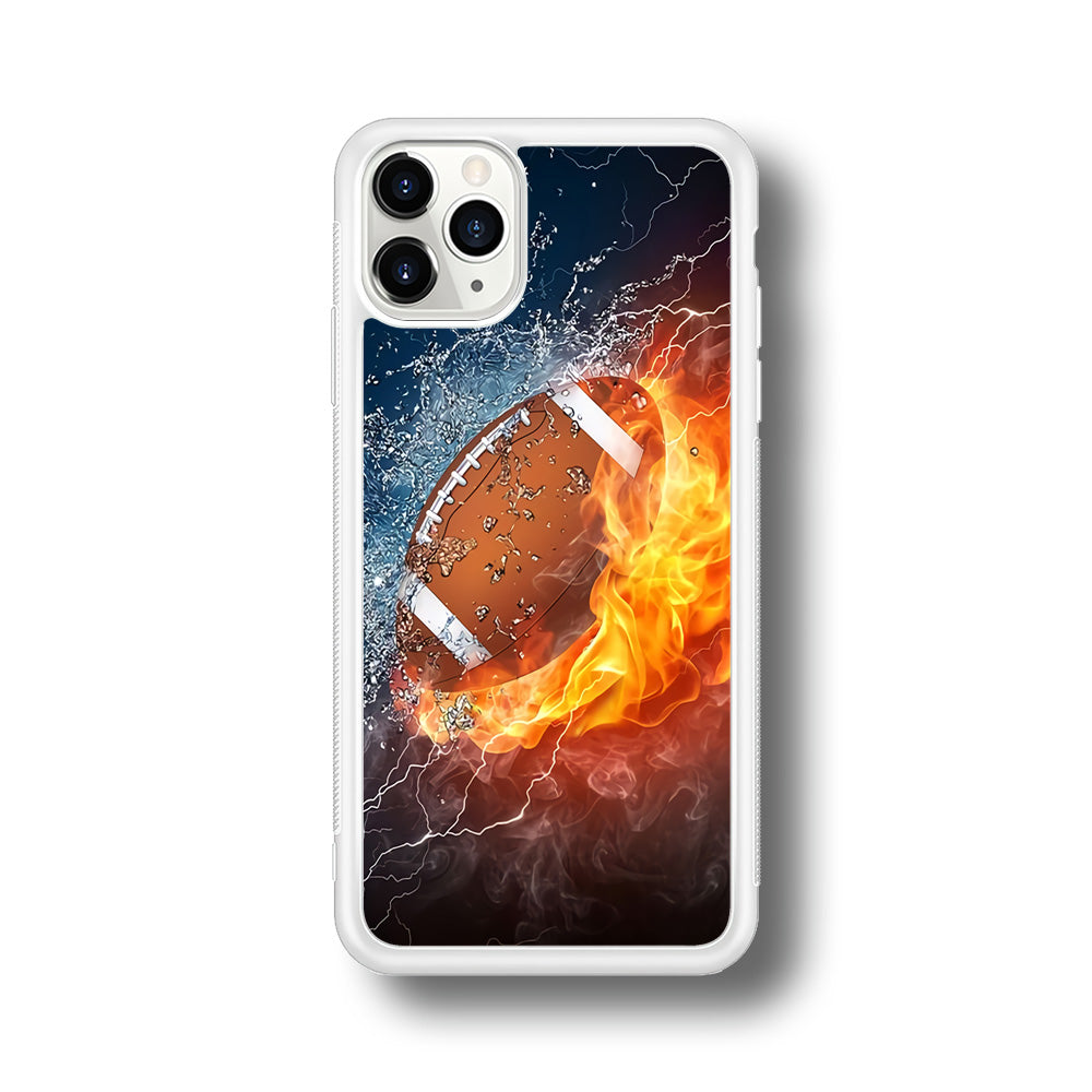 American Football Ball Cool Art iPhone 11 Pro Case-Phone Case-Rubber White (2D Case)-Altracase