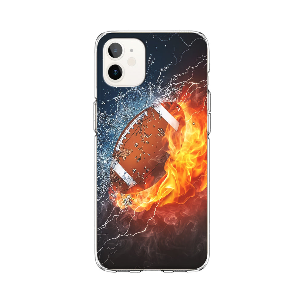 American Football Ball Cool Art iPhone 12 Mini Case-Phone Case-Clear Soft Case-Altracase