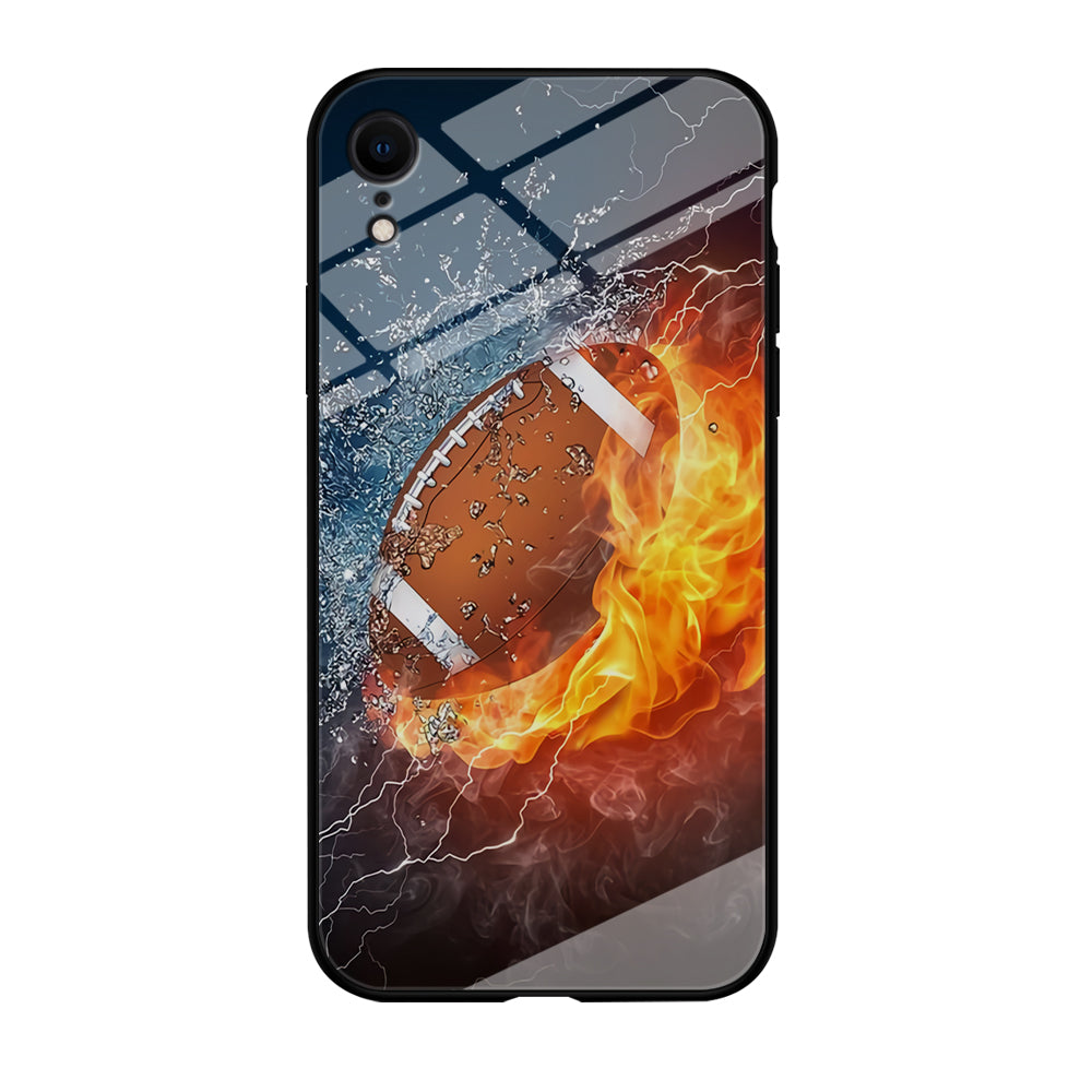 American Football Ball Cool Art iPhone XR Case-Phone Case-Tempered Glass Case-Altracase