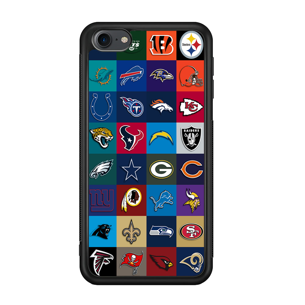 American Football Teams NFL iPod Touch 6 Case-Phone Case-Rubber White (2D Case)-Altracase