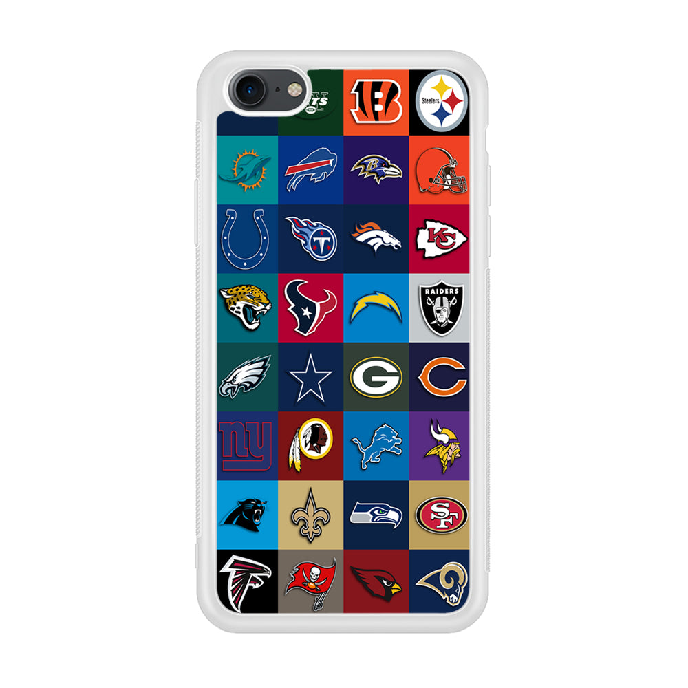 American Football Teams NFL iPhone 7 Case-Phone Case-Rubber White (2D Case)-Altracase