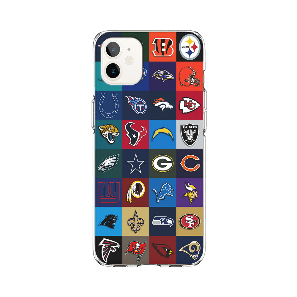 American Football Teams NFL iPhone 12 Mini Case-Phone Case-Clear Soft Case-Altracase