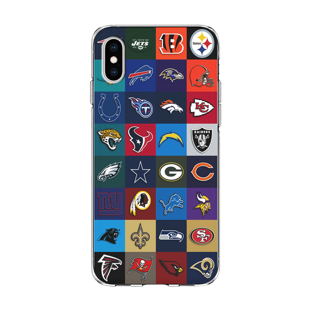 American Football Teams NFL iPhone Xs Max Case-Phone Case-Clear Soft Case-Altracase