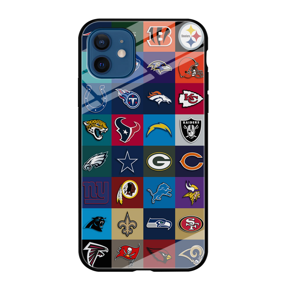 American Football Teams NFL iPhone 12 Case-Phone Case-Tempered Glass Case-Altracase