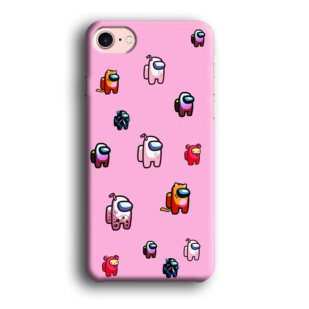 Among Us Cute Pink iPhone 7 Case-Phone Case-3D Case-Altracase