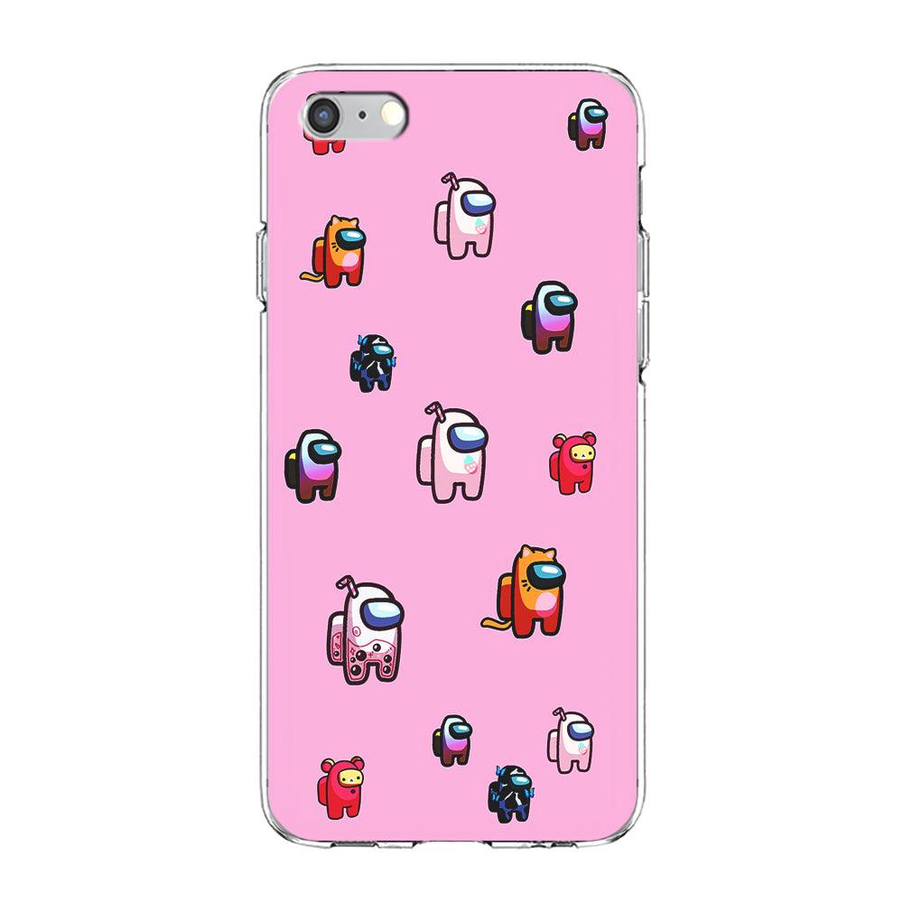 Among Us Cute Pink iPhone 6 | 6s Case-Phone Case-Clear Soft Case-Altracase