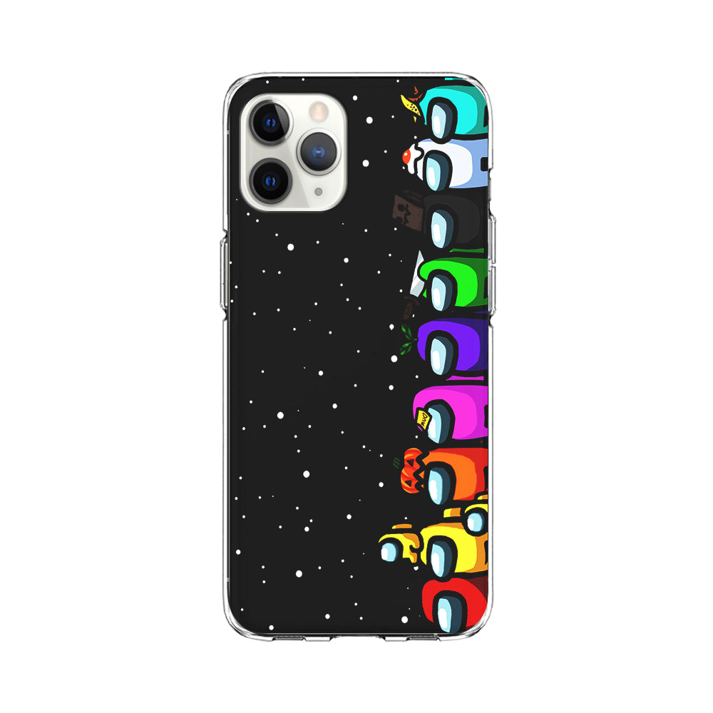 Among Us Galaxy iPhone 11 Pro Case-Phone Case-Clear Soft Case-Altracase