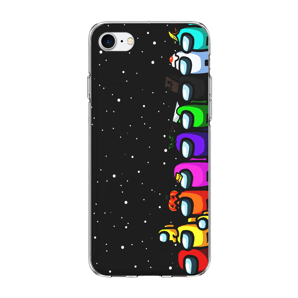 Among Us Galaxy iPhone 7 Case-Phone Case-Clear Soft Case-Altracase