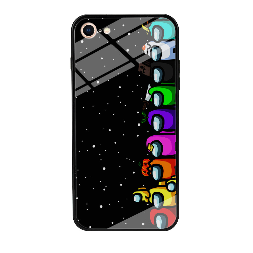 Among Us Galaxy iPhone 7 Case-Phone Case-Tempered Glass Case-Altracase