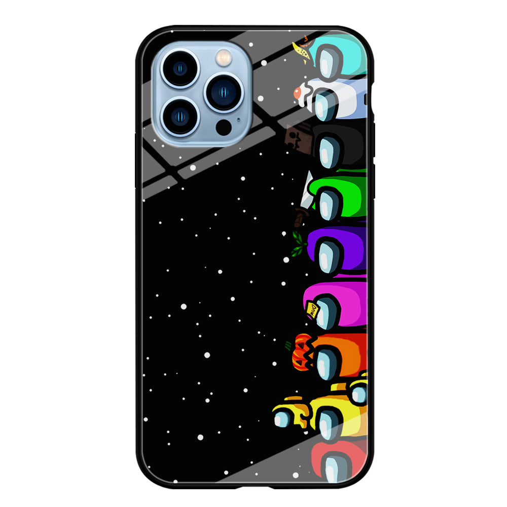Among Us Galaxy iPhone 15 Pro Case-Phone Case-Tempered Glass Case-Altracase