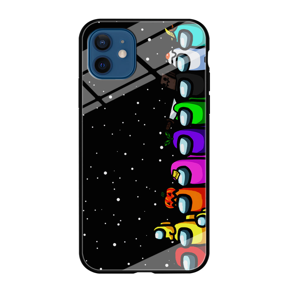Among Us Galaxy iPhone 12 Case-Phone Case-Tempered Glass Case-Altracase