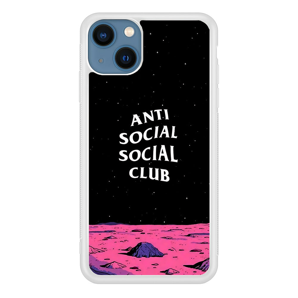Anti Social Club Moon iPhone 15 Case-Phone Case-Rubber White (2D Case)-Altracase