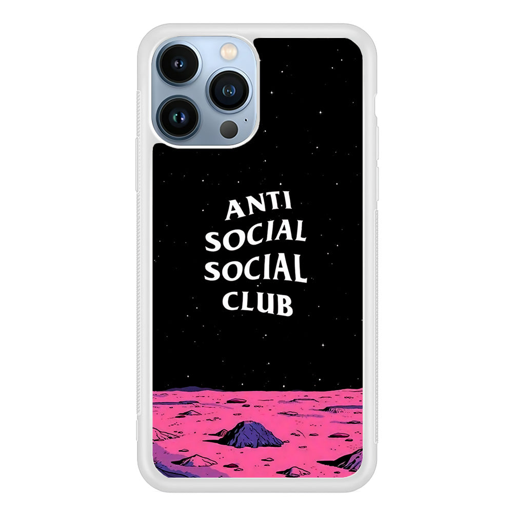 Anti Social Club Moon iPhone 15 Pro Max Case-Phone Case-Rubber White (2D Case)-Altracase