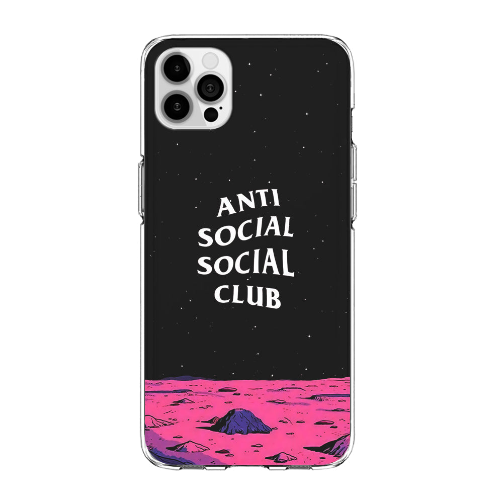 Anti Social Club Moon iPhone 12 Pro Max Case-Phone Case-Clear Soft Case-Altracase