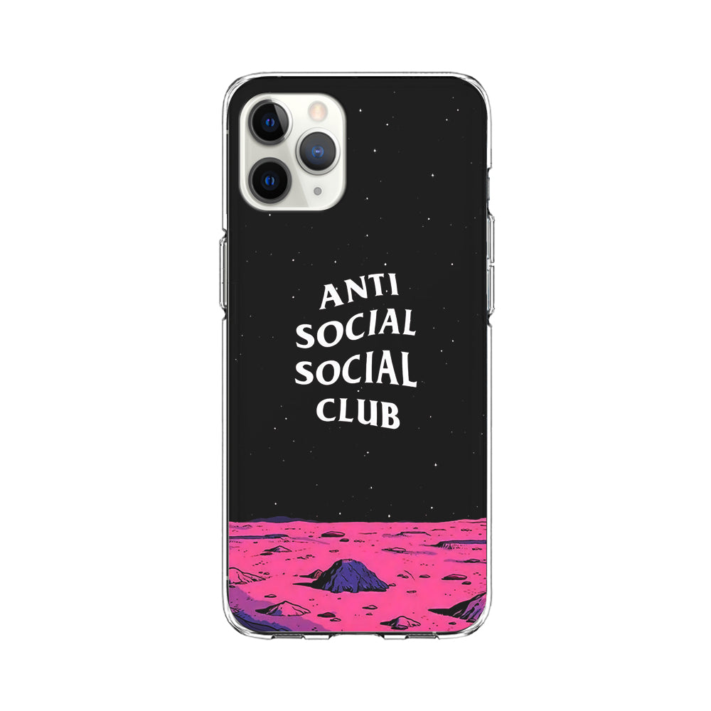 Anti Social Club Moon iPhone 11 Pro Case-Phone Case-Clear Soft Case-Altracase