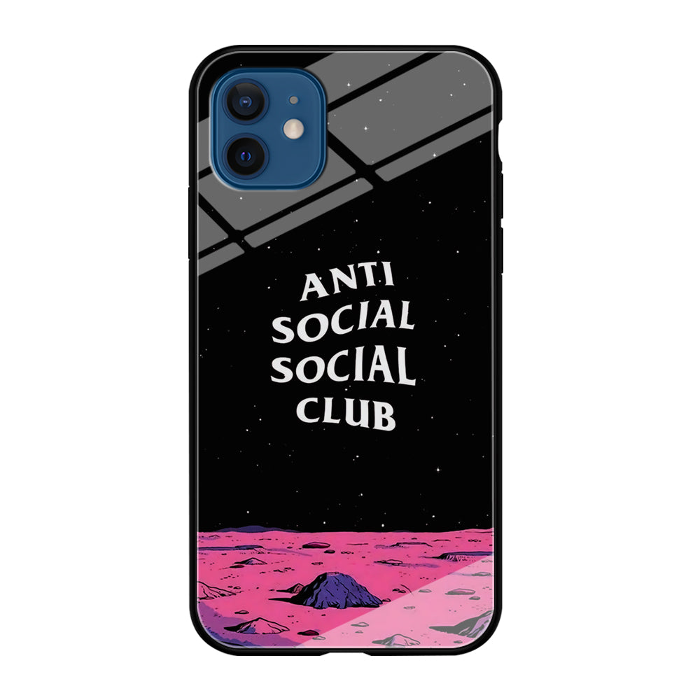 Anti Social Club Moon iPhone 12 Case-Phone Case-Tempered Glass Case-Altracase