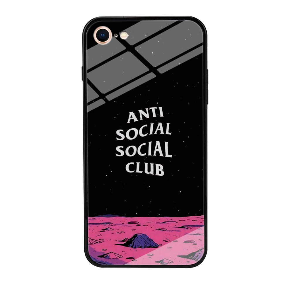Anti Social Club Moon iPhone SE 2020 Case-Phone Case-Tempered Glass Case-Altracase