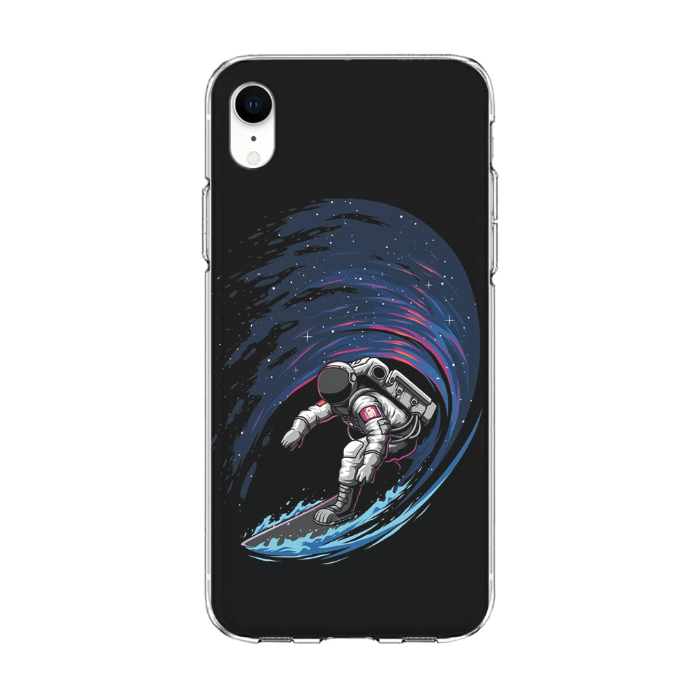 Astronaut Surfing The Sky iPhone XR Case-Phone Case-Clear Soft Case-Altracase