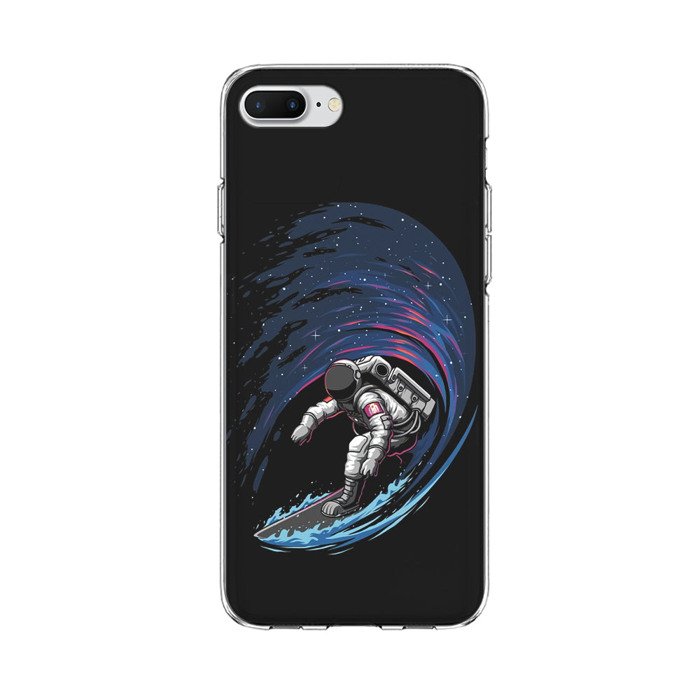 Astronaut Surfing The Sky iPhone 7 Plus Case-Phone Case-Clear Soft Case-Altracase