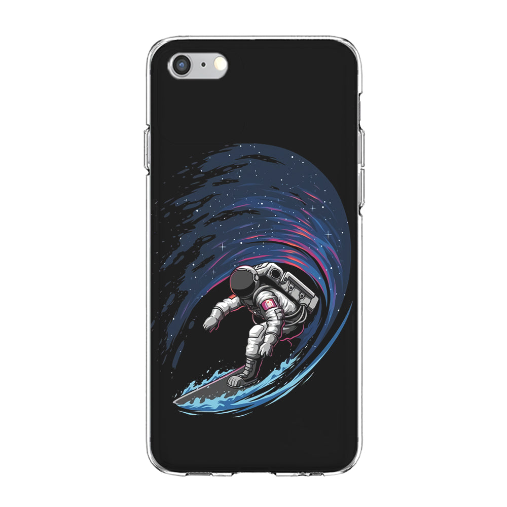 Astronaut Surfing The Sky iPhone 6 Plus | 6s Plus Case-Phone Case-Clear Soft Case-Altracase