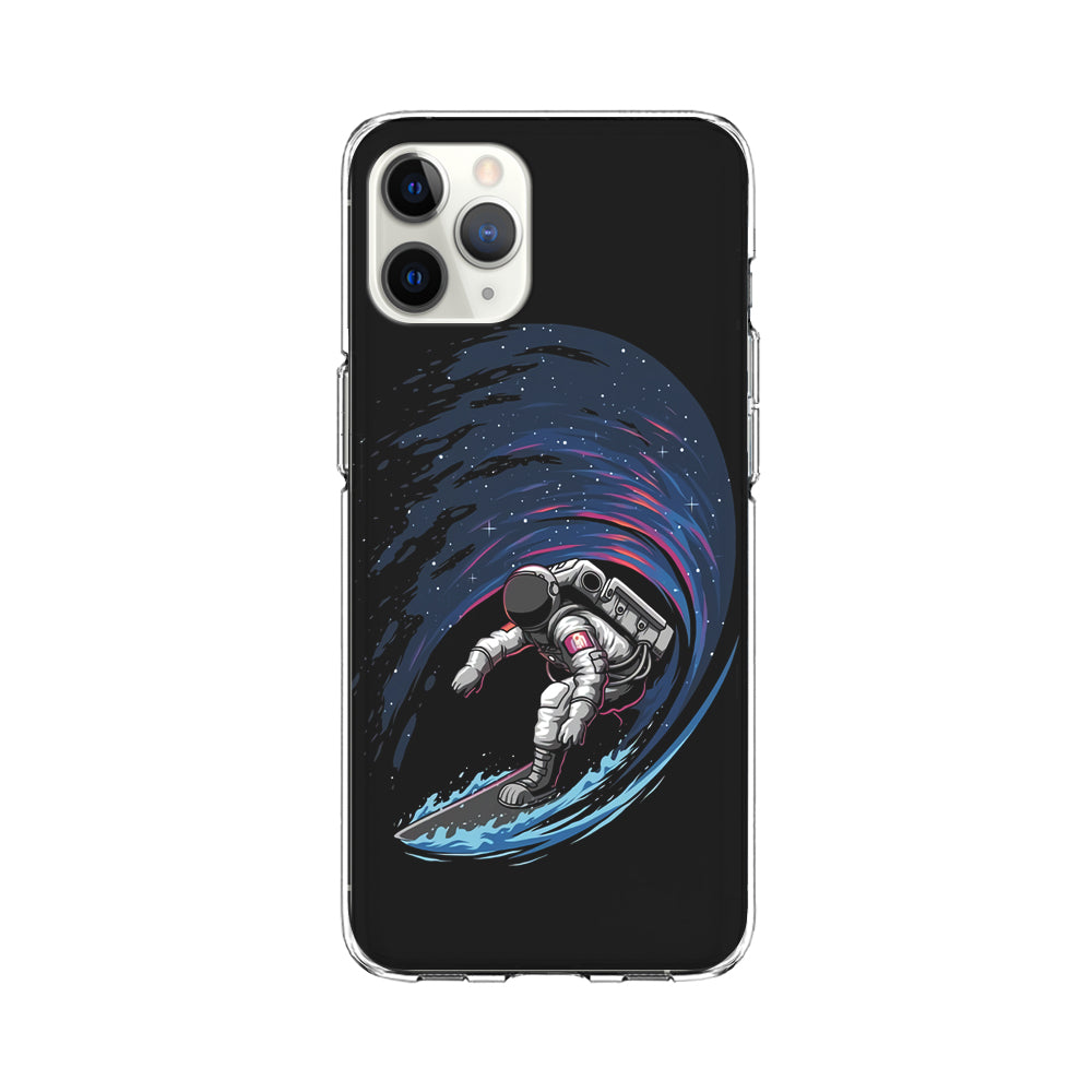 Astronaut Surfing The Sky iPhone 11 Pro Case-Phone Case-Clear Soft Case-Altracase