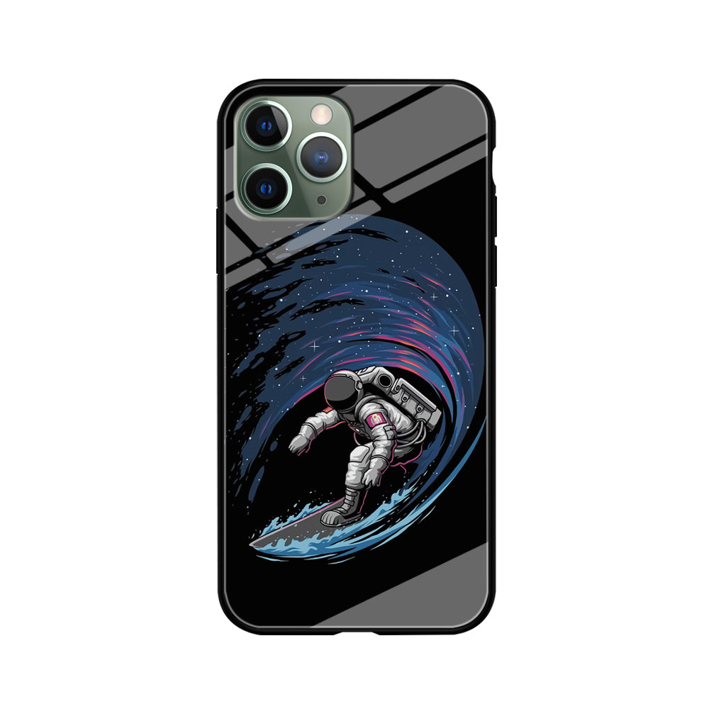 Astronaut Surfing The Sky iPhone 11 Pro Max Case-Phone Case-Tempered Glass Case-Altracase
