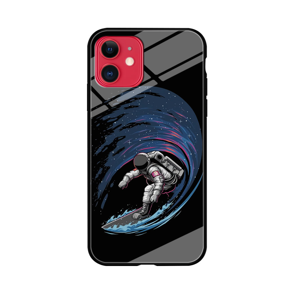 Astronaut Surfing The Sky iPhone 11 Case-Phone Case-Tempered Glass Case-Altracase