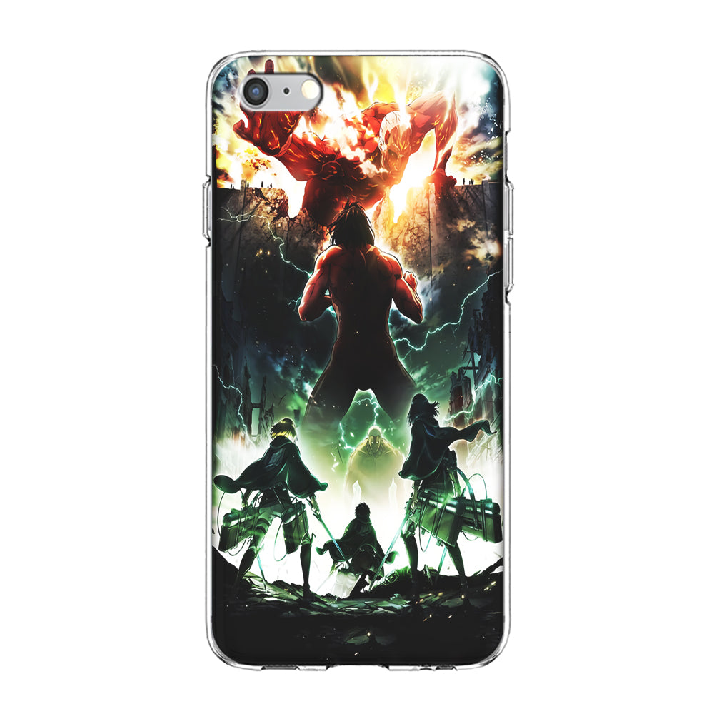Attack On Titan Broken Wall iPhone 6 Plus | 6s Plus Case-Phone Case-Clear Soft Case-Altracase