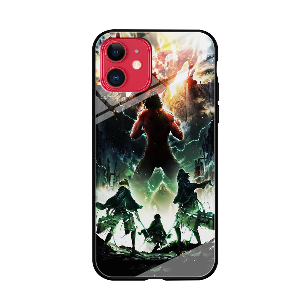 Attack On Titan Broken Wall iPhone 11 Case-Phone Case-Tempered Glass Case-Altracase