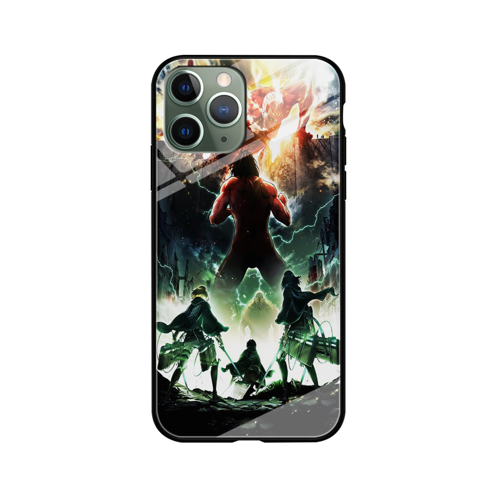 Attack On Titan Broken Wall iPhone 11 Pro Case-Phone Case-Tempered Glass Case-Altracase