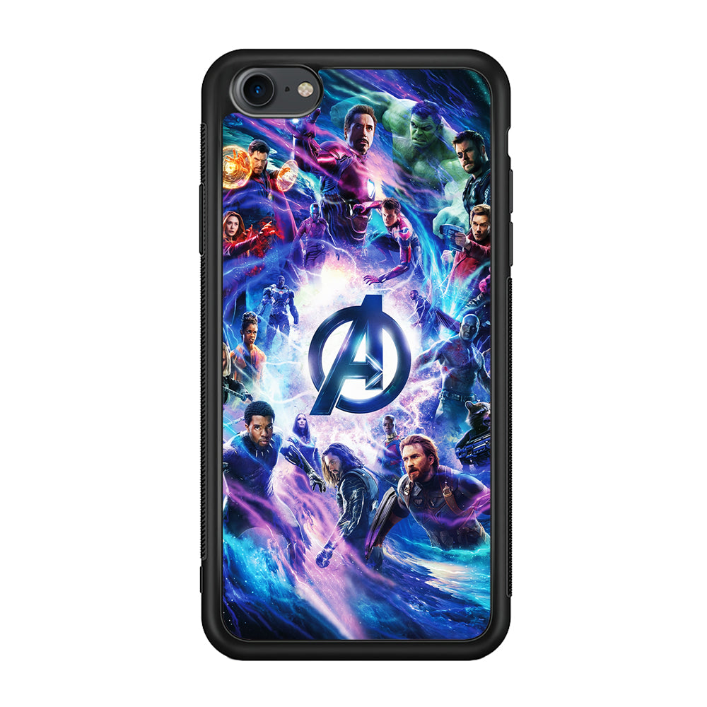 Avengers All Heroes iPhone 7 Case-Phone Case-Rubber Black (2D Case)-Altracase