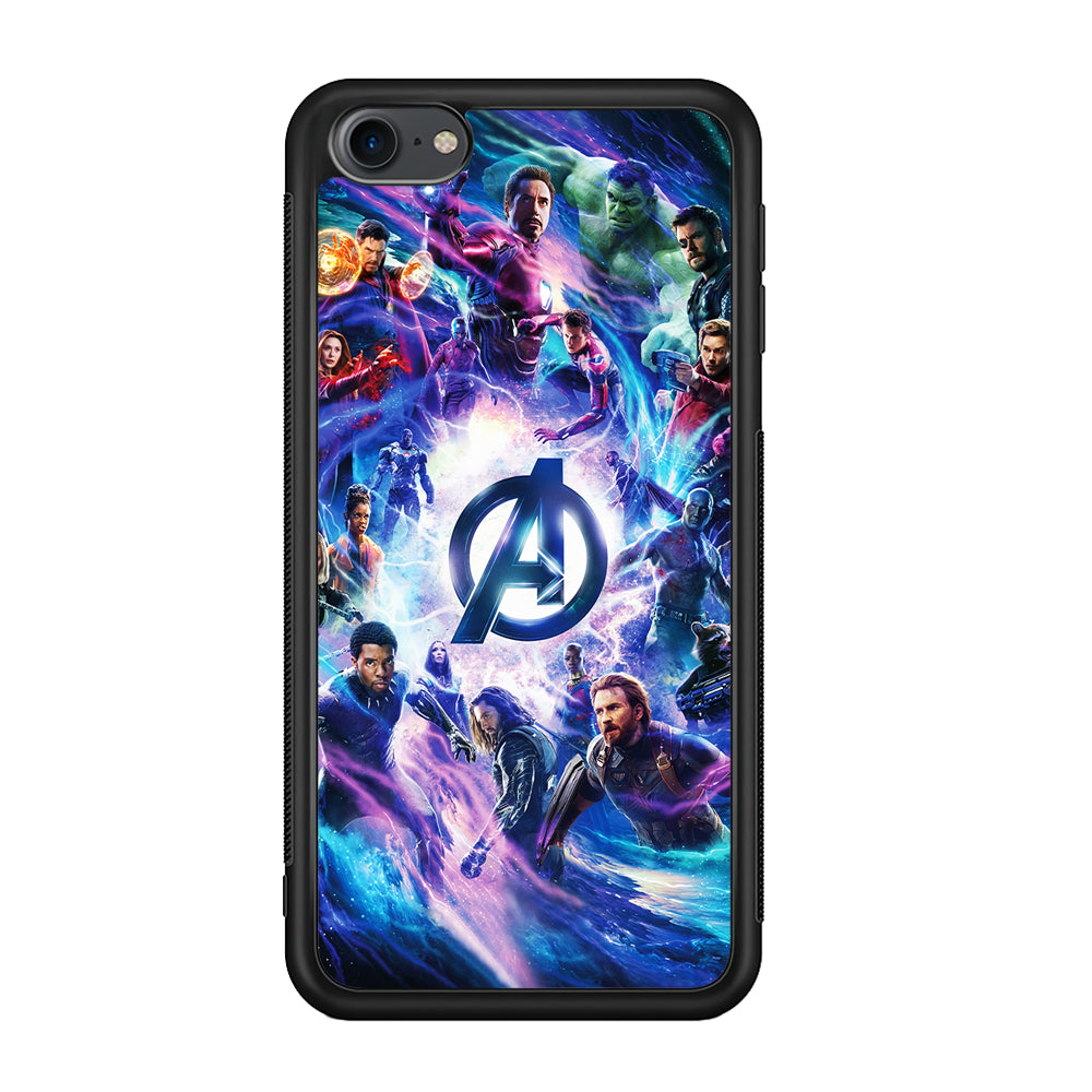 Avengers All Heroes iPod Touch 6 Case-Phone Case-Rubber White (2D Case)-Altracase