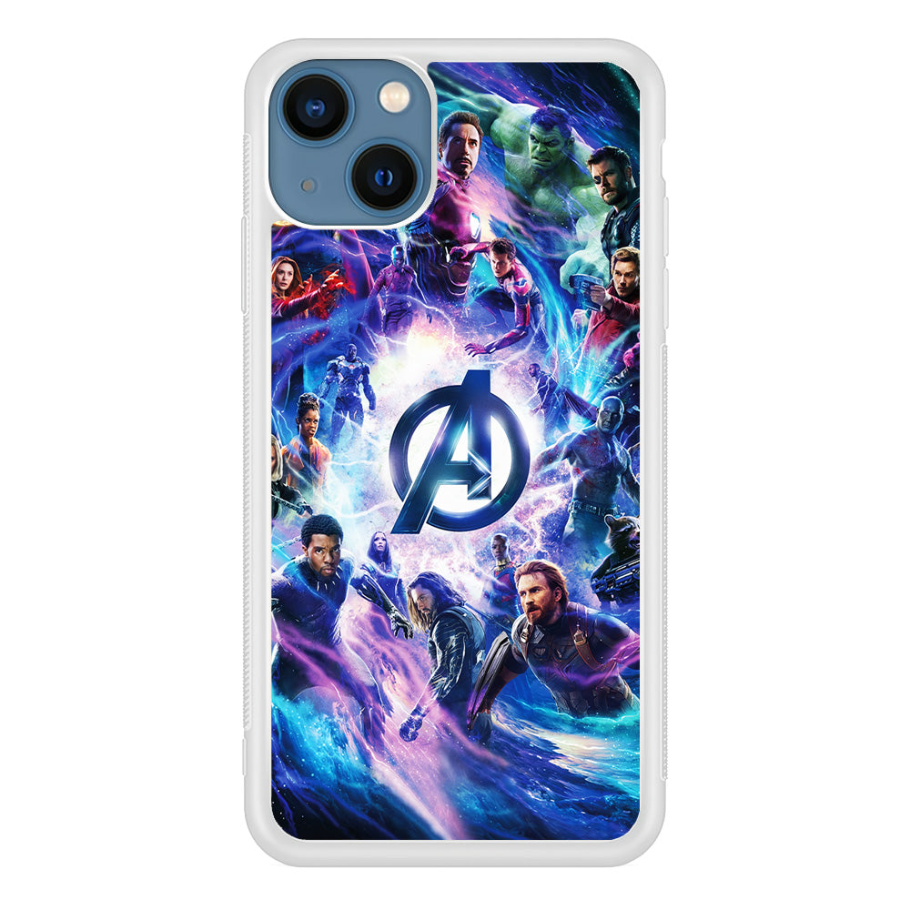 Avengers All Heroes iPhone 15 Case-Phone Case-Rubber White (2D Case)-Altracase